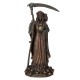 FIGURA SANTA MUERTE RESINA BRONCE 13X11X28 CM.