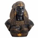 FIGURA CLEOPATRA CON SERPIENTES RESINA 45X35X54 CM.