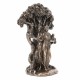 FIGURA DIOSA GRIEGA HÉCATE DIOSA DE LA TRIPLE LUNA RESINA BRONCE 11.50X8.50X18 CM.