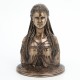 FIGURA DIOSA DANU DIOSA MADRE TIERRA CELTA RESINA BRONCE 13.50X13.50X18 CM.