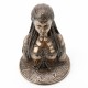 FIGURA DIOSA DANU DIOSA MADRE TIERRA CELTA RESINA BRONCE 13.50X13.50X18 CM.