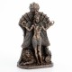 FIGURA DIOSA ISHTAR DIOSA BABILONIA GUERRA Y FERTILIDAD RESINA BRONCE 12X6X20.50 CM.