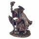 FIGURA BRUJA DIVINA CAILLEACH NAN CRUACHAN RESINA BRONCE 15X10X17 CM.