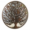 APLIQUE ADORNO PARED ÁRBOL DE LA VIDA CON ESPEJO METAL 50X1.50X50 CM.