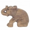 FIGURA ELEFANTE SENTADO MADERA 26X8X20.50 CM.