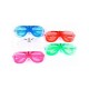 LOTE 12 GAFAS LED COLORES 15X1X14 CM.