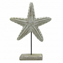 FIGURA ESTRELLA DE MAR MADERA 23X5X32 CM.