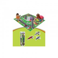 ALFOMBRA JUEGOS SEÑALES TRÁFICO NIÑOS 80X70 CM.