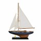 FIGURA BARCO VELERO CON BASE MADERA 30X6.5X43 CM.