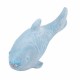 FIGURA PEZ AZUL RESINA 65X21X27 CM.