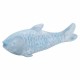 FIGURA PEZ AZUL RESINA 53X15X18 CM.