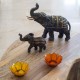 FIGURA ELEFANTE RESINA ÉTNICO 31X11X27 CM.