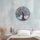 APLIQUE ADORNO PARED ÁRBOL DE LA VIDA METAL 60X1X60 CM.
