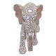 FIGURA ELEFANTE RESINA ÉTNICO 22X9.50X17 CM.