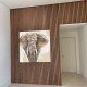 CUADRO ELEFANTE PINTURA ÉTNICO 80X3.50X80 CM.