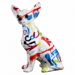 FIGURA PERRO CHIHUAHUA RESINA 18.5X12X25 CM.