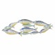 ADORNO APLIQUE PARED PECES METAL 99.50X6X33 CM.