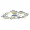 ADORNO APLIQUE PARED PECES METAL 99.50X6X33 CM.