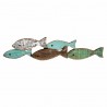 ADORNO PARED PECES MADERA ABETO 53X2X12 CM.