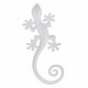 ADORNO APLIQUE PARED LAGARTO METAL 14X1X30 CM.
