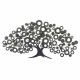 APLIQUE ADORNO PARED ÁRBOL METAL 68X1X36.50 CM.