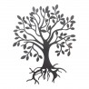 APLIQUE ADORNO PARED ÁRBOL METAL 46.50X1X57 CM.
