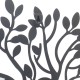 APLIQUE ADORNO PARED ÁRBOL METAL 46.50X1X57 CM.