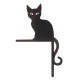 ADORNO PARED GATO NEGRO METAL 19X1X30 CM.