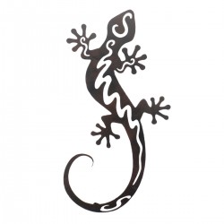 APLIQUE PARED LAGARTO METAL 34X2X67 CM.