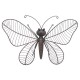 ADORNO PARED MARIPOSA METAL 43X5X31 CM.