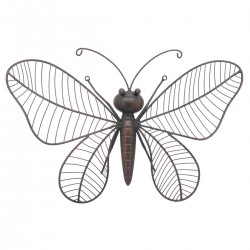 ADORNO PARED MARIPOSA METAL 43X5X31 CM.