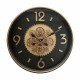 RELOJ PARED MAQUINARIA INDUSTRIAL METAL Y MADERA 50X8X50 CM.