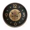 RELOJ PARED MAQUINARIA INDUSTRIAL METAL Y MADERA 50X8X50 CM.