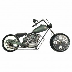 ADORNO PARED RELOJ MOTO METAL RETRO 45X7.50X21 CM.