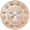 RELOJ PARED ÁRBOL DE LA VIDA MADERA Y METAL 60X4X60 CM.