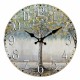 RELOJ PARED ÁRBOL DE LA VIDA MADERA 34X4X34 CM.