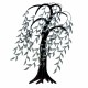 APLIQUE ADORNO PARED ÁRBOL METAL 64X2.50X92 CM.