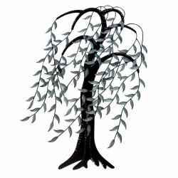 APLIQUE ADORNO PARED ÁRBOL METAL 64X2.50X92 CM.