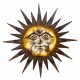 APLIQUE ADORNO PARED SOL METAL 71X4X71 CM.