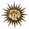APLIQUE ADORNO PARED SOL METAL 71X4X71 CM.