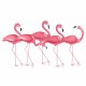 APLIQUE PARED ADORNO FLAMENCOS METAL 87X4.5X51 CM.