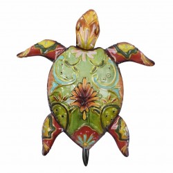 ADORNO APLIQUE PARED TORTUGA METAL 31X3.5X35 CM.
