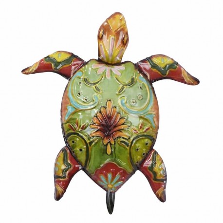 ADORNO APLIQUE PARED TORTUGA METAL 31X3.5X35 CM.