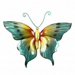 APLIQUE ADORNO PARED MARIPOSA METAL 33X2X26 CM.