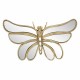 APLIQUE ADORNO PARED MARIPOSA CON ESPEJO RESINA 25.50X17X5.50 CM.