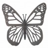 APLIQUE ADORNO PARED MARIPOSA METAL 25X25X12 CM.