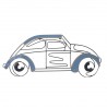 ADORNO PARED COCHE METAL RETRO 60X2X27 CM.
