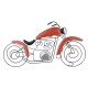 ADORNO PARED MOTO METAL RETRO 50X0.20X25 CM.
