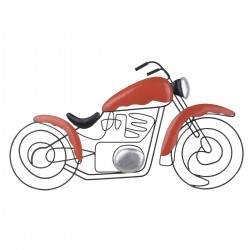 ADORNO PARED MOTO METAL RETRO 50X0.20X25 CM.