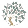 APLIQUE ADORNO PARED ÁRBOL METAL 72.50X4.5X70.50 CM.